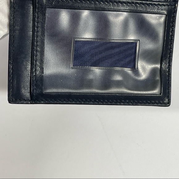 🇮🇹SOLD MICROGUCCISSIMA MENS WALLET LEATHER NAVY BLUE - Picture 8 of 13